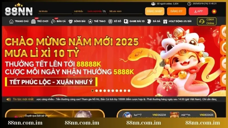 Truy cập vào trang web 88NN qua link chính chủ